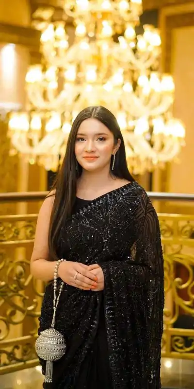 DF 3353 Black Color Georgette Sequins Lace border on Saree Casual, Party Wear, Wedding, Events Etc Delivery Expected.4-6 Working Days 1699/- | Bollywood Sarees, Creative Sarees, Designer Sarees, Embroidered Sarees, Ethnic Saree, Modern Digital sarees, Party Wear Sarees, Sarees