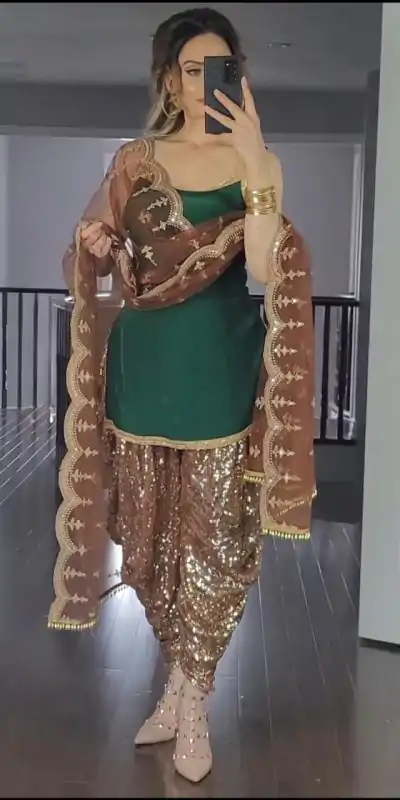 MF 245 Green Color Faux Georgette Embroidery Salwar Suit Wedding, Party, Festive, Events Etc. Expected 4-6 Working Days @2099/- | Casual Suits, Creative suits, Designer Suits, Palazzo Suits, Party Wear Suits, Patiala Suits, Salwar suit, Straight Suits