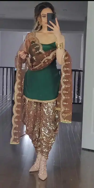 MF 245 Green Color Faux Georgette Embroidery Salwar Suit  Wedding, Party, Festive, Events Etc. Expected 4-6 Working Days @2099/- | Casual Suits, Creative suits, Designer Suits, Palazzo Suits, Party Wear Suits, Patiala Suits, Salwar suit, Straight Suits