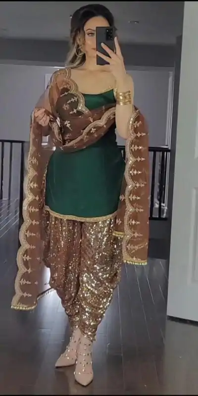 MF 245 Green Color Faux Georgette Embroidery Salwar Suit  Wedding, Party, Festive, Events Etc. Expected 4-6 Working Days @2099/- | Casual Suits, Creative suits, Designer Suits, Palazzo Suits, Party Wear Suits, Patiala Suits, Salwar suit, Straight Suits