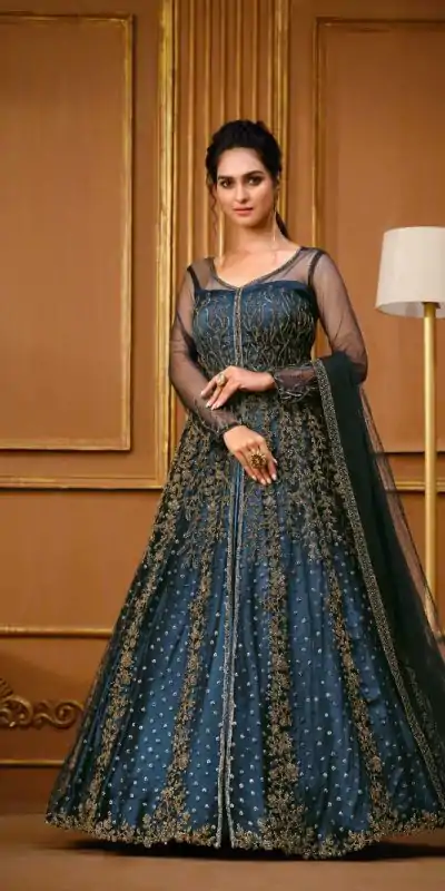 FC vpulse 4733 Navy Blue Color Vaishnavi Net Embroidery Salwar Suit Wedding, Party, Festive events, Expected Delivery  4-6 Working Days @3249 | Casual Suits, Creative suits, Designer Suits, Palazzo Suits, Party Wear Suits, Patiala Suits, Salwar suit, Straight Suits