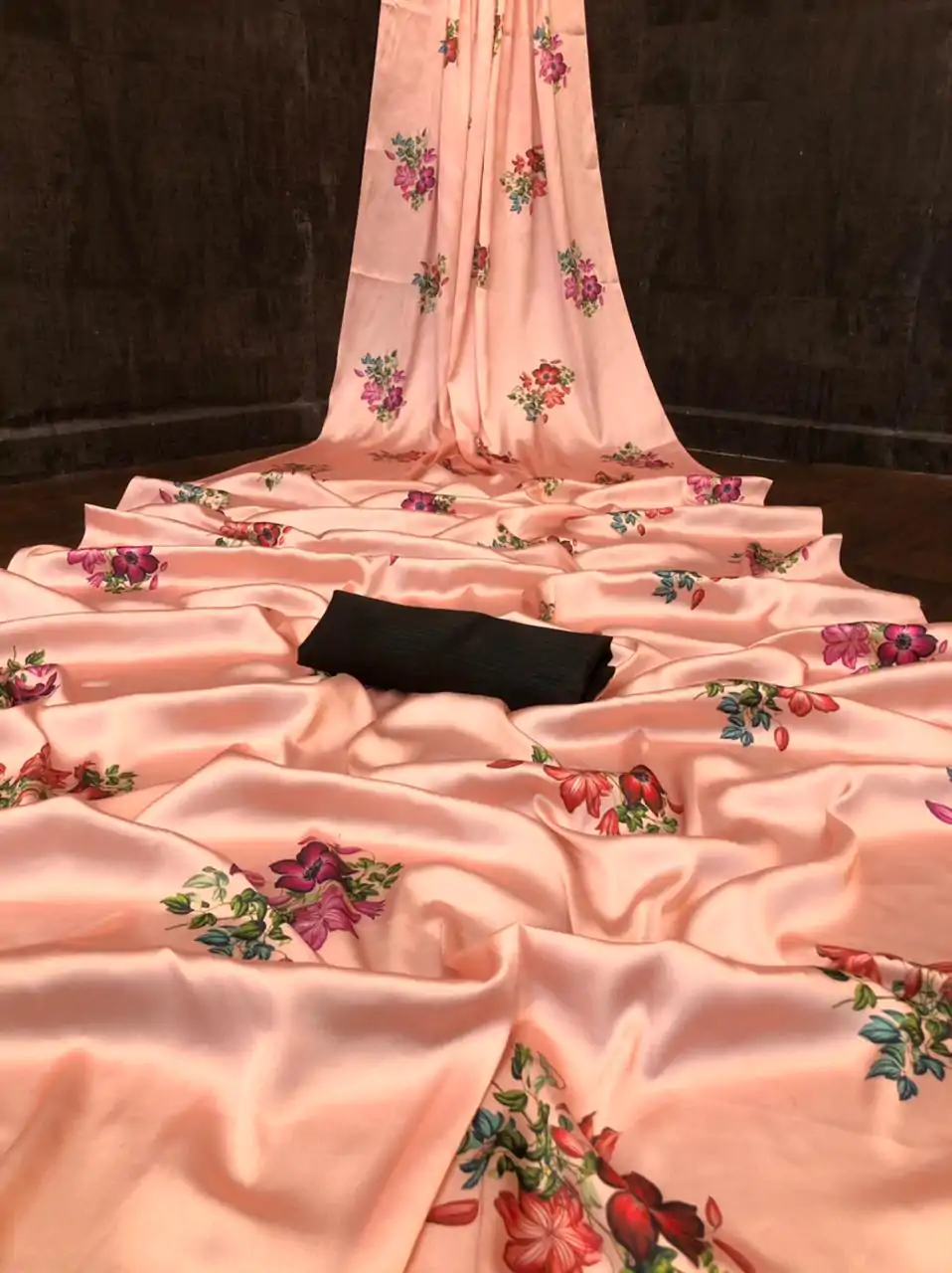 Veechis FLORAL Orange Color Heavy Devsena Soft Silk Beautiful Digital Printed Saree Casual, Party Festive, Events. Expected Delivery 4-6 Working Days @1499 | Bollywood Sarees, Creative Sarees, Designer Sarees, Embroidered Sarees, Modern Digital sarees, Party Wear Sarees, Sarees