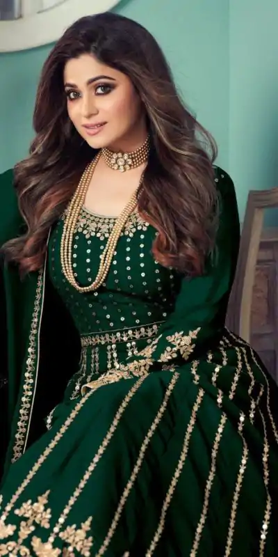 FC Shamita 8545 Green Color Georgette Codding Embroidery Anarkali Suit Wedding, Party, Festive Expected Delivery 4-6 Working Days  @2499/- | Casual Suits, Jump Suits, Creative suits, Designer Suits, Palazzo Suits, Party Wear Suits, Patiala Suits, Salwar suit, Straight Suits