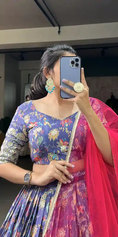 LNB 1014 Lavender Color Chinon Digital Printed Embroidery Lehenga Choli Festive Party Wedding, Events etc. Delivery 4-6 Working Days @3249/- | Bollywood Lehenga, Creative Lehenga, Designer Lehenga, Embroidered Lehenga, Lehenga, Party Wear Lehenga