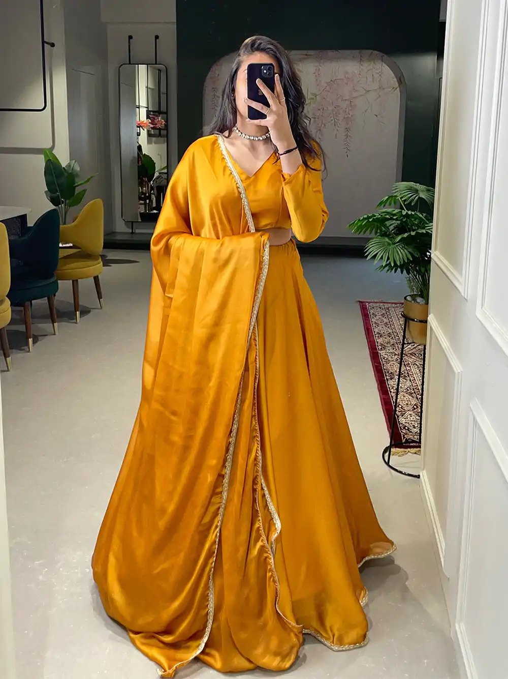 LNB 1227 Mustard Color Rangoli Silk Plain Lace Border  Lehenga Choli Traditional Wear, Festive, Party, Wedding, Events etc. Expected 4-6 Working Days @1799/- | Bollywood Lehenga, Creative Lehenga, Designer Lehenga, Embroidered Lehenga, Lehenga, Party Wear Lehenga