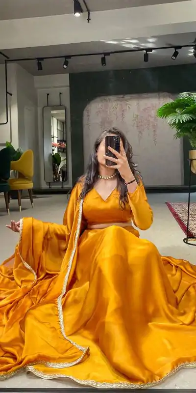 LNB 1227 Mustard Color Rangoli Silk Plain Lace Border Lehenga Choli Traditional Wear, Festive, Party, Wedding, Events etc. Expected 4-6 Working Days @1799/- | Bollywood Lehenga, Creative Lehenga, Designer Lehenga, Embroidered Lehenga, Lehenga, Party Wear Lehenga