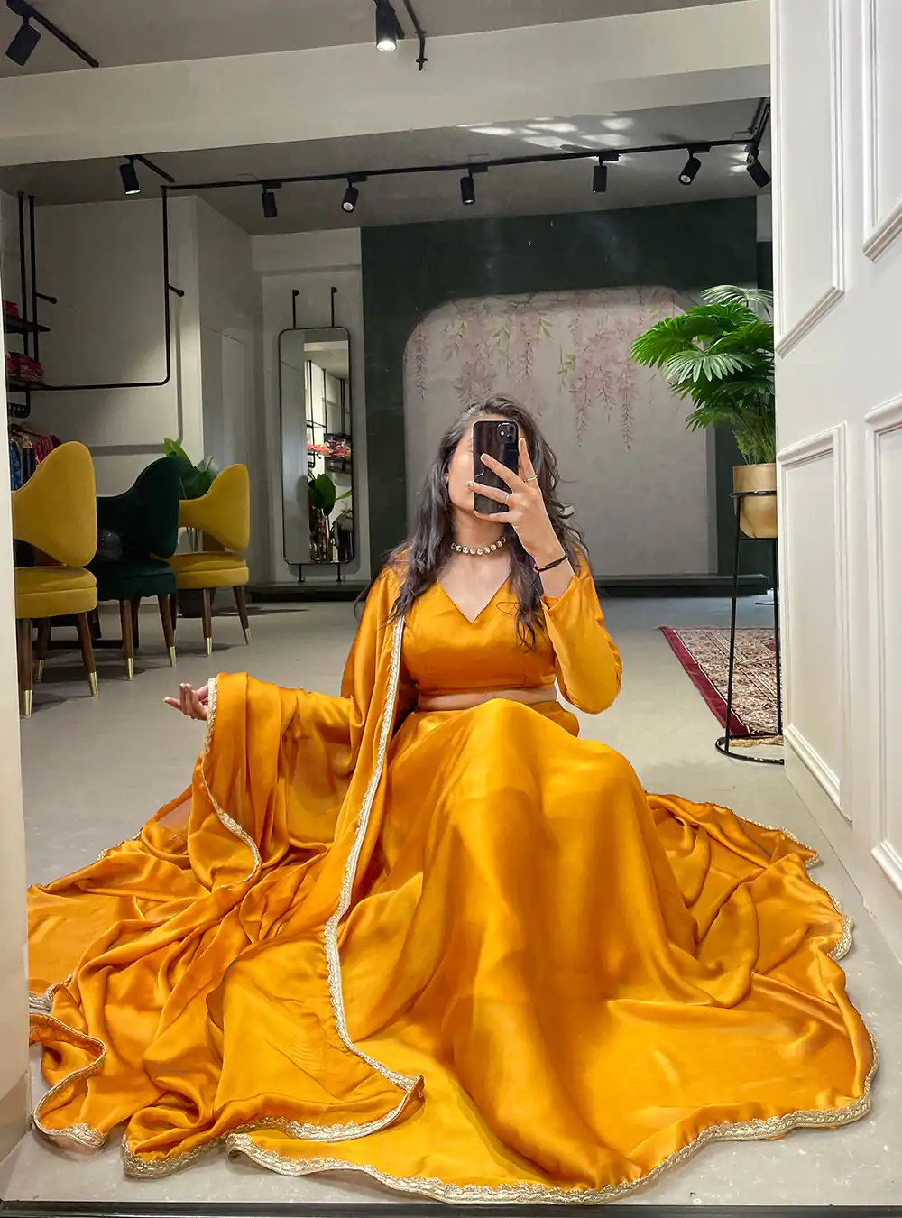 LNB 1227 Mustard Color Rangoli Silk Plain Lace Border  Lehenga Choli Traditional Wear, Festive, Party, Wedding, Events etc. Expected 4-6 Working Days @1799/- | Bollywood Lehenga, Creative Lehenga, Designer Lehenga, Embroidered Lehenga, Lehenga, Party Wear Lehenga