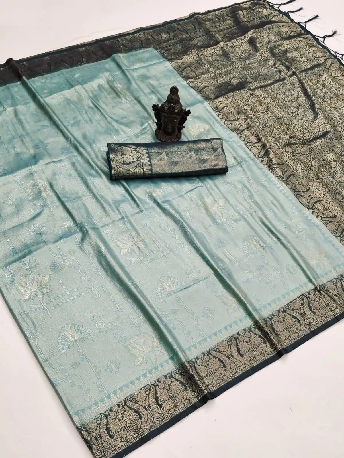 GK kanjivaram Sky Blue Color Soft Silk Beautiful Rich Pallu All Over Saree Events Casual Wedding Festive . Expected Delivery  4-6 Working Days @1999/- | Bollywood Sarees, Creative Sarees, Designer Sarees, Embroidered Sarees, Ethnic Saree, Modern Digital sarees, Party Wear Sarees, Sarees