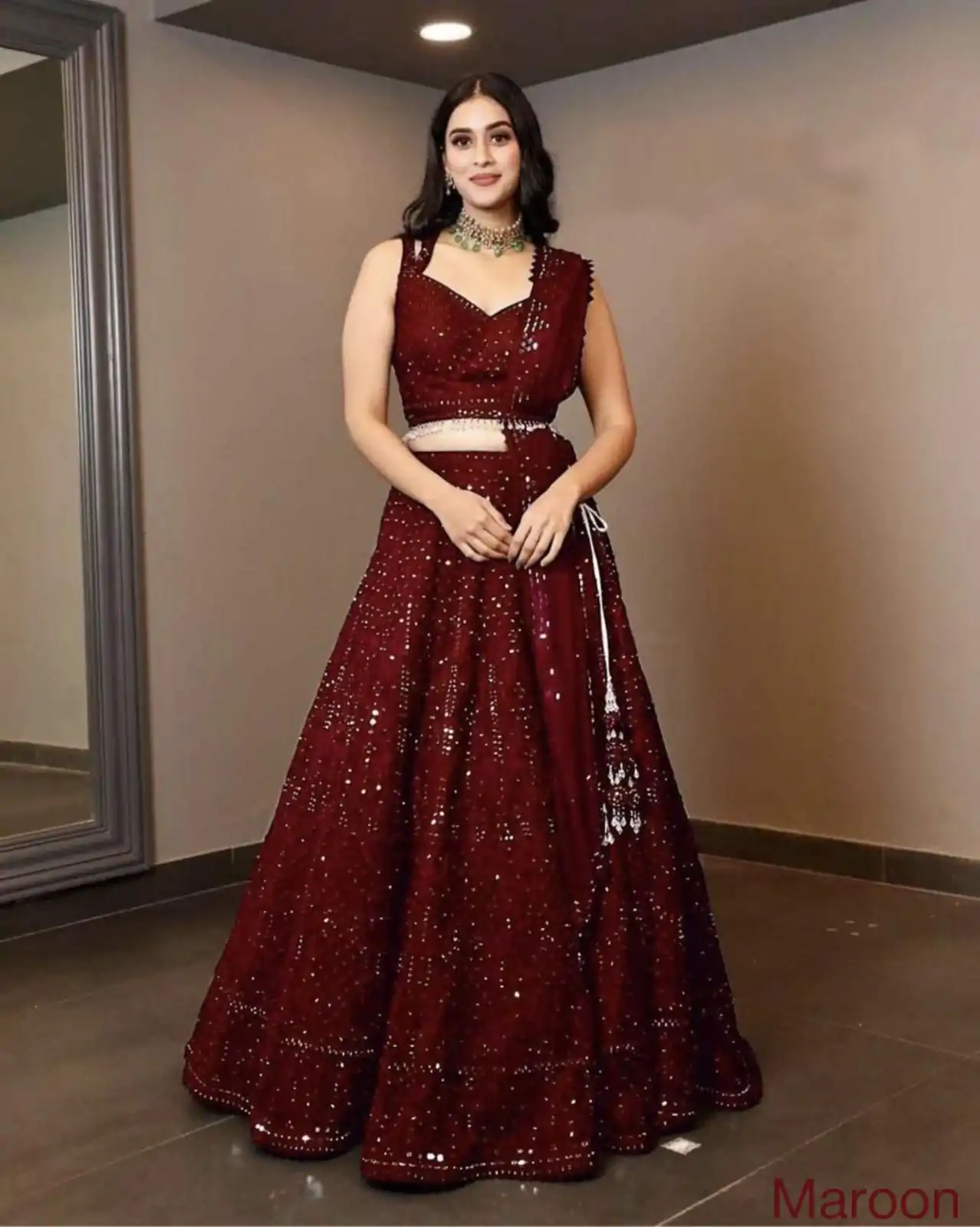 RC 215 Maroon Color Heavy Georgette Embroidery Sequins Lehenga Choli Casual, Party Wedding, Festive, Events Etc. Delivery  4-6 Working Days 1999/- | Bollywood Lehenga, Creative Lehenga, Designer Lehenga, Embroidered Lehenga, Lehenga, Party Wear Lehenga