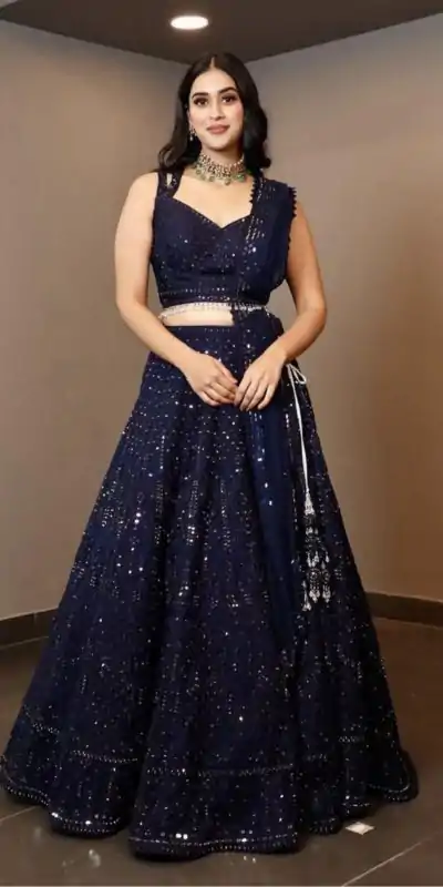 RC 215 Navy Blue Color Heavy Georgette Embroidery Sequins Lehenga Choli Casual, Party Wedding, Festive, Events Etc. Delivery  4-6 Working Days 1999/- | Bollywood Lehenga, Creative Lehenga, Designer Lehenga, Embroidered Lehenga, Lehenga, Party Wear Lehenga