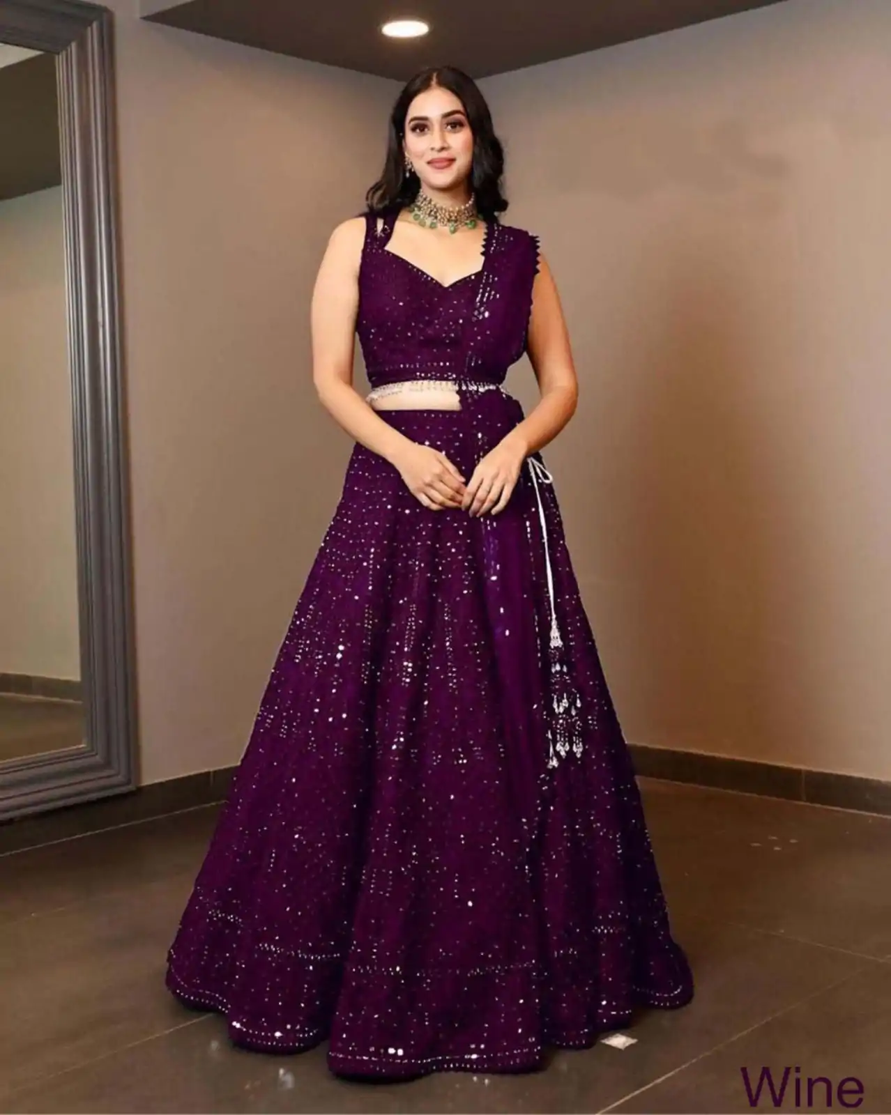 RC 215 Purple Color Heavy Georgette Embroidery Sequins Lehenga Choli Casual, Party Wedding, Festive, Events Etc. Delivery  4-6 Working Days 1999/- | Bollywood Lehenga, Creative Lehenga, Designer Lehenga, Embroidered Lehenga, Lehenga, Party Wear Lehenga