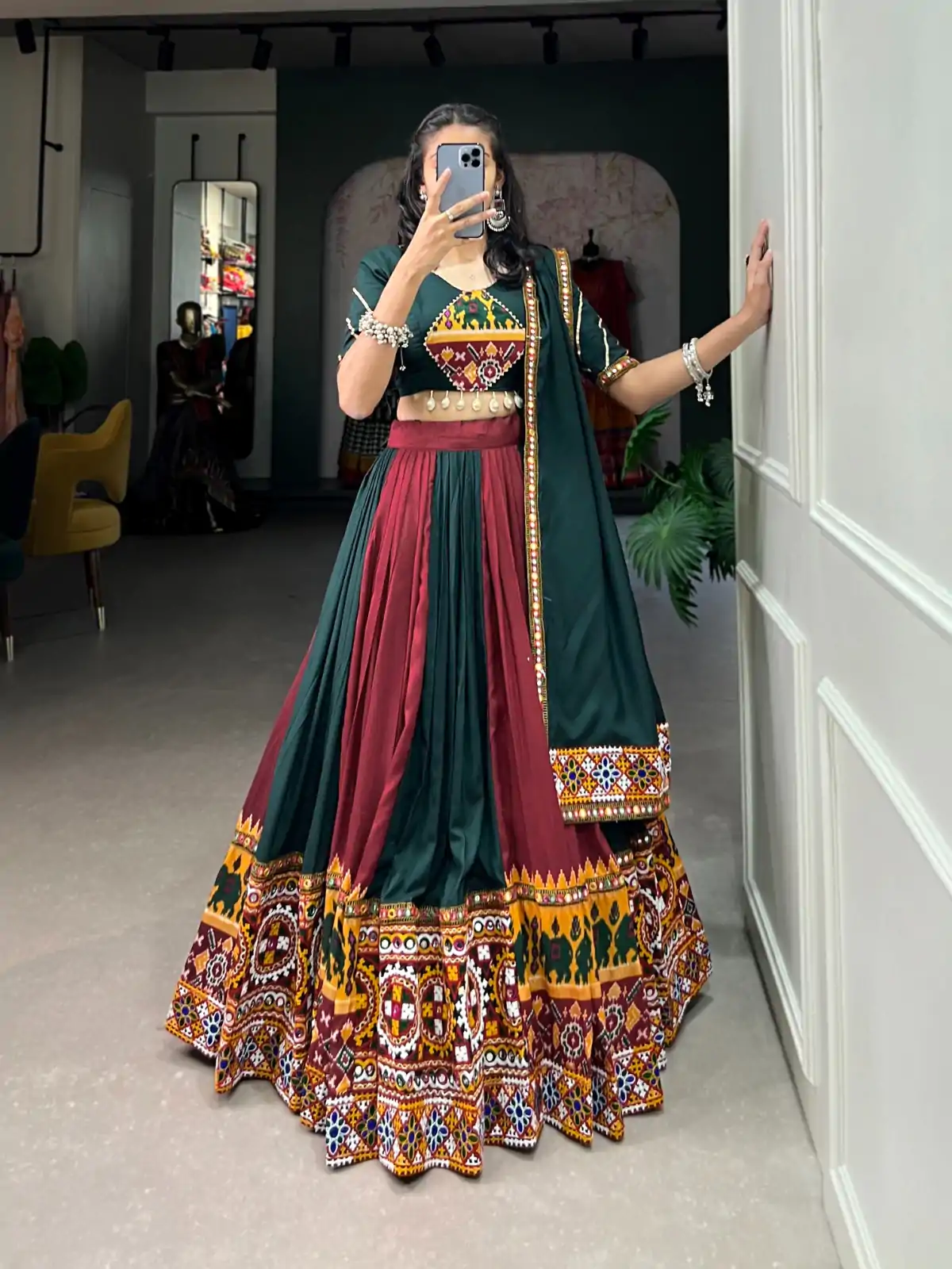 LNB 1617 Green Color Rayon Printed Silk Work Lehenga Choli Festive Party Wedding, Events etc. Delivery 4-6 Working Days @4399/- | Creative Lehenga, Bollywood Lehenga, Designer Lehenga, Embroidered Lehenga, Lehenga, Party Wear Lehenga