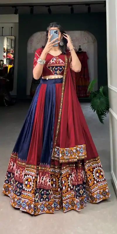 LNB 1617 Navy Blue Color Rayon Printed Silk Work Lehenga Choli Festive Party Wedding, Events etc. Delivery 4-6 Working Days @4399/- | Bollywood Lehenga, Creative Lehenga, Designer Lehenga, Embroidered Lehenga, Lehenga, Party Wear Lehenga