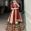 Majestic Off White Color Rayon Printed Silk Work Lehenga Choli