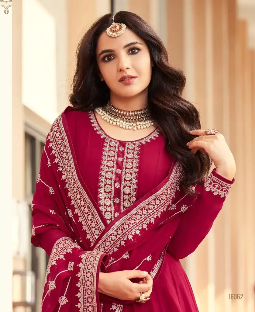 FC AM 16062 Red Color Vaishnavi Net Embroidery Salwar Suit Wedding, Party, Festive events, Expected Delivery  4-6 Working Days @2649 | Casual Suits, Creative suits, Designer Suits, Palazzo Suits, Party Wear Suits, Patiala Suits, Salwar suit, Straight Suits