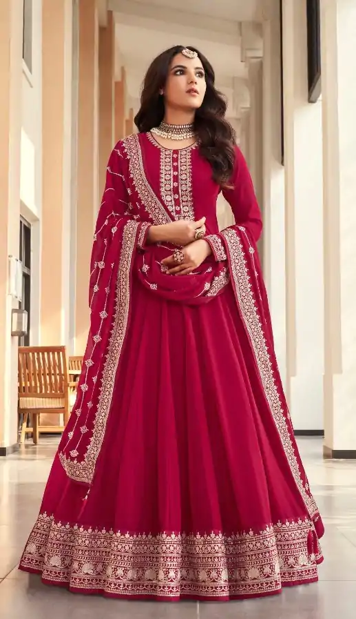 FC AM 16062 Red Color Vaishnavi Net Embroidery Salwar Suit Wedding, Party, Festive events, Expected Delivery  4-6 Working Days @2649 | Casual Suits, Creative suits, Designer Suits, Palazzo Suits, Party Wear Suits, Patiala Suits, Salwar suit, Straight Suits