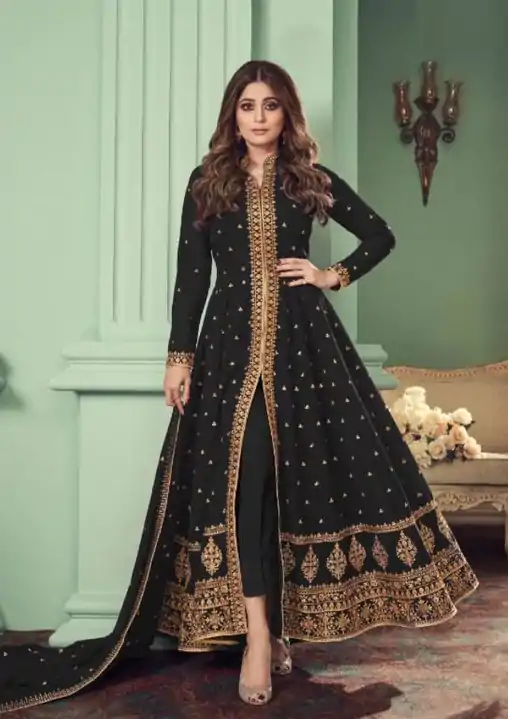 FC ASHIRWAD 8527 Black Color Heavy Georgette Embroidery Sharara Suit Wedding, Party, Festive Expected Delivery 4-6 Working Days  @2599/- | Casual Suits, Jump Suits, Creative suits, Designer Suits, Palazzo Suits, Party Wear Suits, Patiala Suits, Salwar suit, Straight Suits