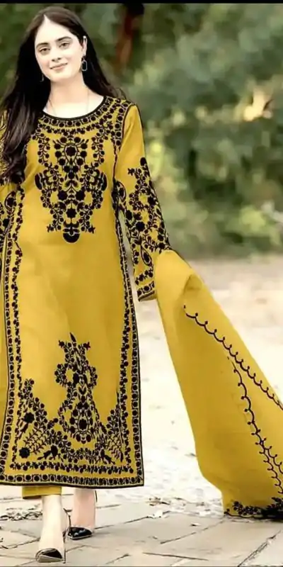 SSR 368 Yellow Color Georgette Embroidery Sequins Sharara Suit Wedding, Party, Festive, Events Etc. Expected Delivery 4-6 Working Days @1849/- | Casual Suits, Creative suits, Designer Suits, Palazzo Suits, Party Wear Suits, Salwar suit, Straight Suits