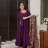 SRK 5181 Purple Color Pure Chinnon Silk Embroidery Sequence Salwar Suit Wedding, Party, Festive, Events Expected Delivery 4-6 Working Days @ 1899/- | Casual Suits, Jump Suits, Creative suits, Designer Suits, Palazzo Suits, Party Wear Suits, Patiala Suits, Salwar suit, Straight Suits