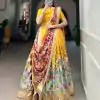 LNB1 2027 Yellow Color Dola Silk Kalamkari Printed Lehenga Choli Traditional Wear, Festive, Party, Wedding, Events etc. Expected 4-6 Working Days @1899/- | Bollywood Lehenga, Creative Lehenga, Designer Lehenga, Embroidered Lehenga, Lehenga, Party Wear Lehenga