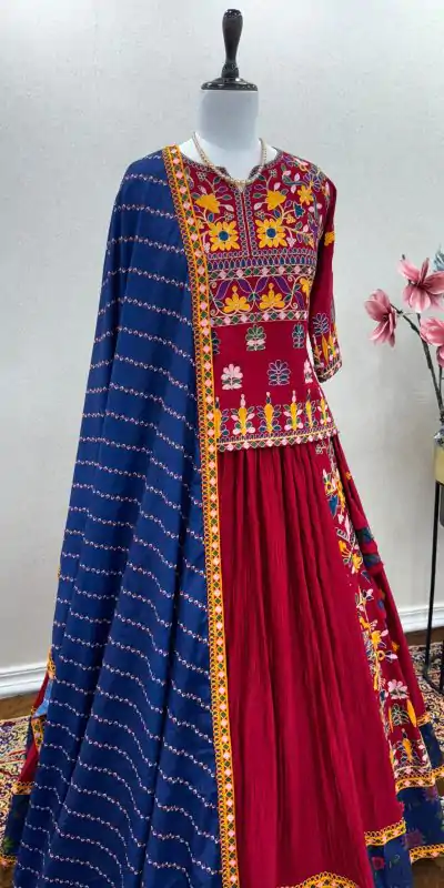 AD 169 Red Color Rayon Embroidery Sequence Lehenga Choli Wedding, Party, Events Etc. Expected Delivery 4-6 Working Days 3049/- | Bollywood Lehenga, Creative Lehenga, Designer Lehenga, Embroidered Lehenga, Lehenga, Party Wear Lehenga