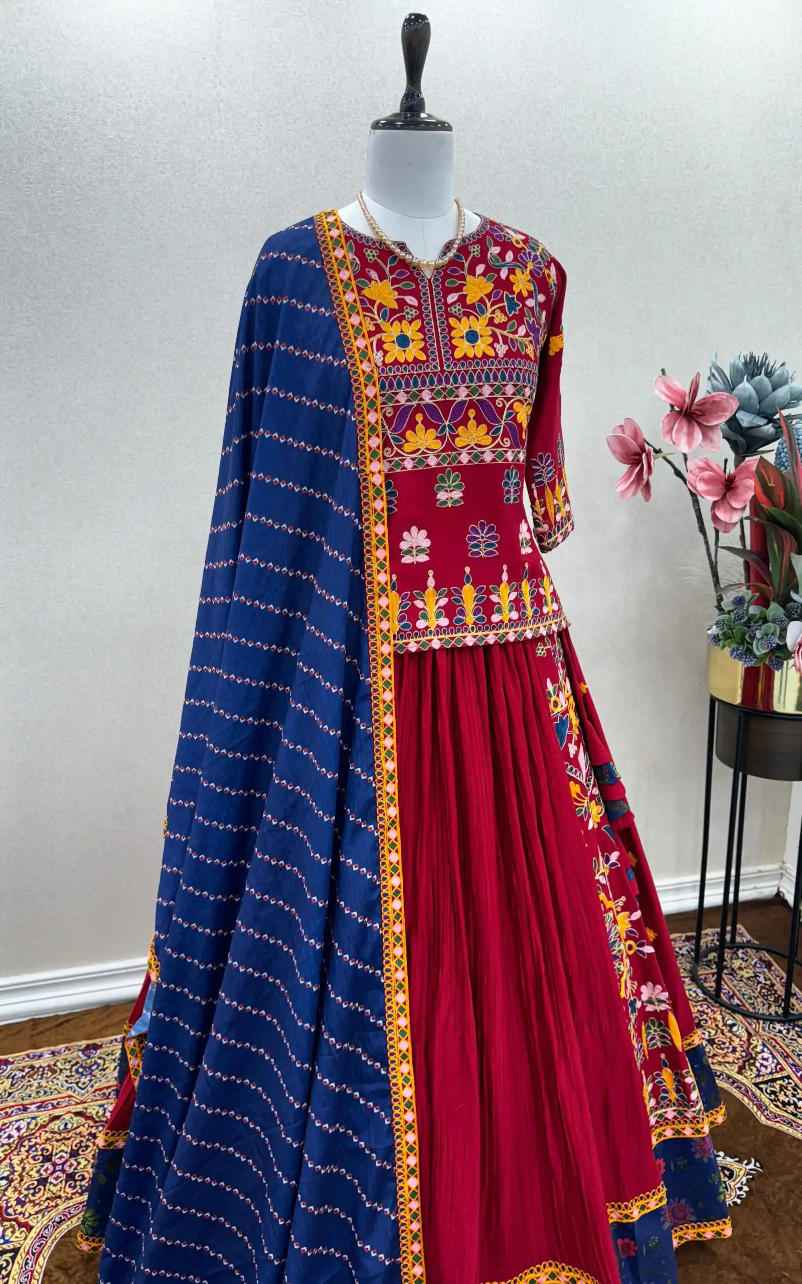 AD 169 Red Color Rayon Embroidery Sequence Lehenga Choli Wedding, Party, Events Etc. Expected Delivery 4-6 Working Days 3049/- | Bollywood Lehenga, Creative Lehenga, Designer Lehenga, Embroidered Lehenga, Lehenga, Party Wear Lehenga