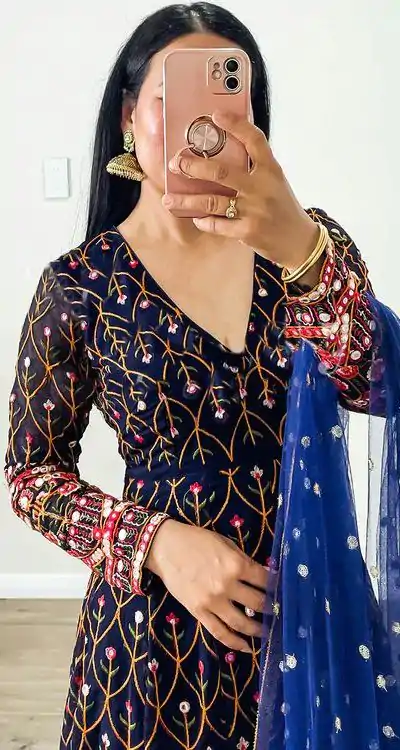 RTC 5642 Blue Color Georgette Thread Sequence Work Salwar Suit Wedding, Party, Festive, Events Etc. Expected Delivery 4-6 Working Days @2449/- | Casual Suits, Jump Suits, Creative suits, Designer Suits, Palazzo Suits, Party Wear Suits, Patiala Suits, Salwar suit, Straight Suits