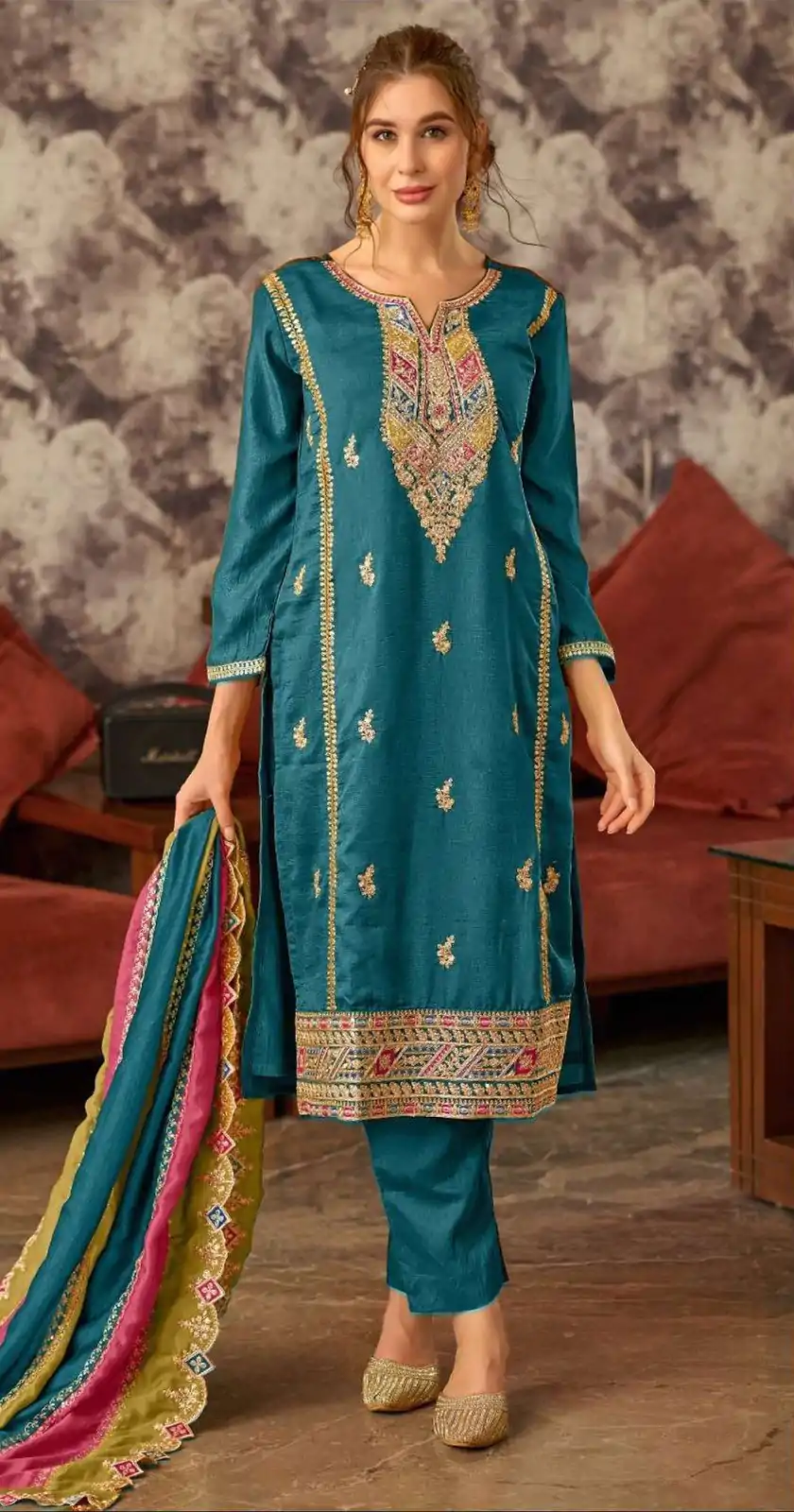 FC Pakistani 1086 Blue Color Vichitra Embroidery Codding Sequence Salwar Suit Wedding, Party, Festive events, Expected Delivery  4-6 Working Days @2399 | Casual Suits, Creative suits, Designer Suits, Palazzo Suits, Party Wear Suits, Patiala Suits, Salwar suit, Straight Suits