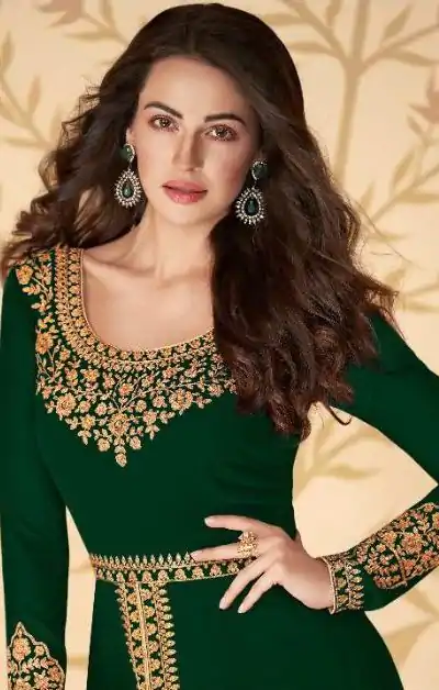 FC ASHIRWAD 7216 Green Color Georgette Embroidery Sharara Suit Wedding, Party, Festive Expected Delivery 4-6 Working Days  @2299/- | Casual Suits, Jump Suits, Creative suits, Designer Suits, Palazzo Suits, Party Wear Suits, Patiala Suits, Salwar suit, Straight Suits