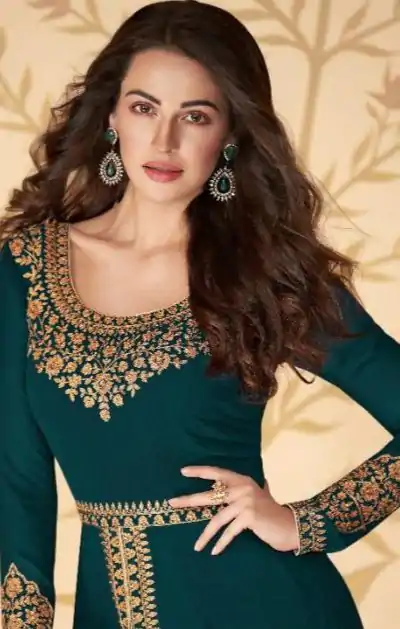 FC ASHIRWAD 7216 Peacock Green Color Georgette Embroidery Sharara Suit Wedding, Party, Festive Expected Delivery 4-6 Working Days @2299/- | Casual Suits, Jump Suits, Creative suits, Designer Suits, Palazzo Suits, Party Wear Suits, Patiala Suits, Salwar suit, Straight Suits