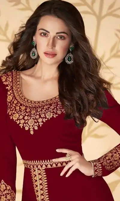 FC ASHIRWAD 7216 Red Color Georgette Embroidery Sharara Suit Wedding, Party, Festive Expected Delivery 4-6 Working Days @2299/- | Casual Suits, Jump Suits, Creative suits, Designer Suits, Palazzo Suits, Party Wear Suits, Patiala Suits, Salwar suit, Straight Suits