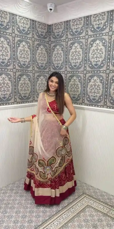 LG 613 Red Color Rayon Printed Silk Work Lehenga Choli Festive Party Wedding, Events etc. Delivery 4-6 Working Days @1999/- | Creative Lehenga, Bollywood Lehenga, Designer Lehenga, Embroidered Lehenga, Lehenga, Party Wear Lehenga