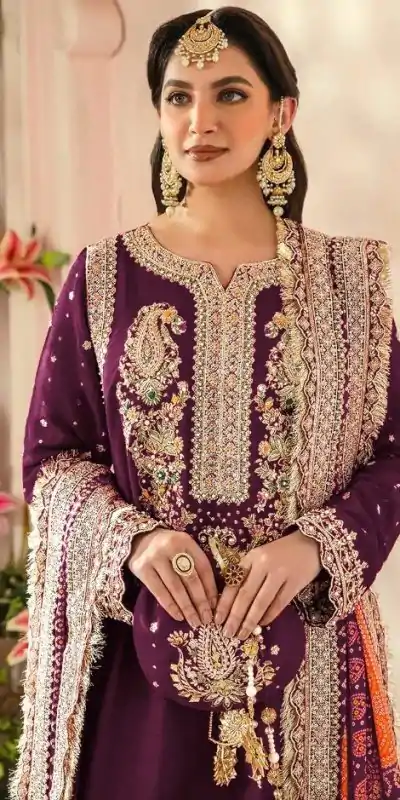FC MARIA-A 1074 Purple Color Georgette Embroidery Work Salwar Suit Wedding, Party, Festive events, Expected Delivery 4-6 Working Days @2149 | Casual Suits, Creative suits, Designer Suits, Palazzo Suits, Party Wear Suits, Patiala Suits, Salwar suit, Straight Suits