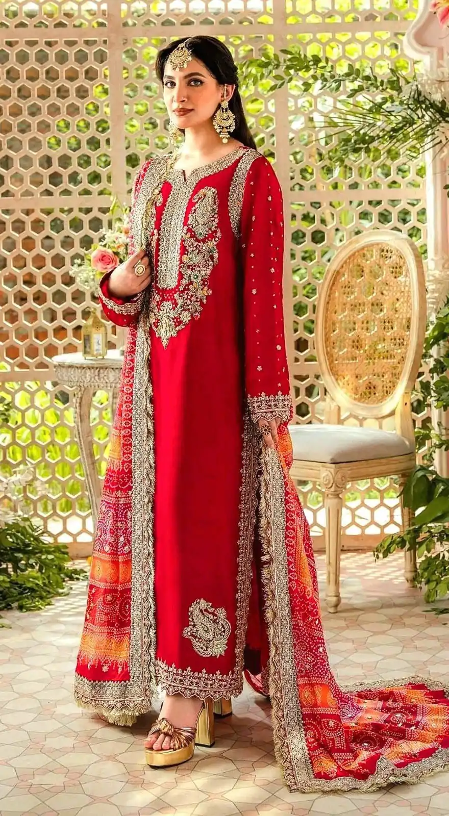 FC MARIA-A 1074 Red Color Georgette Embroidery Work Salwar Suit Wedding, Party, Festive events, Expected Delivery  4-6 Working Days @2149 | Casual Suits, Creative suits, Designer Suits, Palazzo Suits, Party Wear Suits, Patiala Suits, Straight Suits