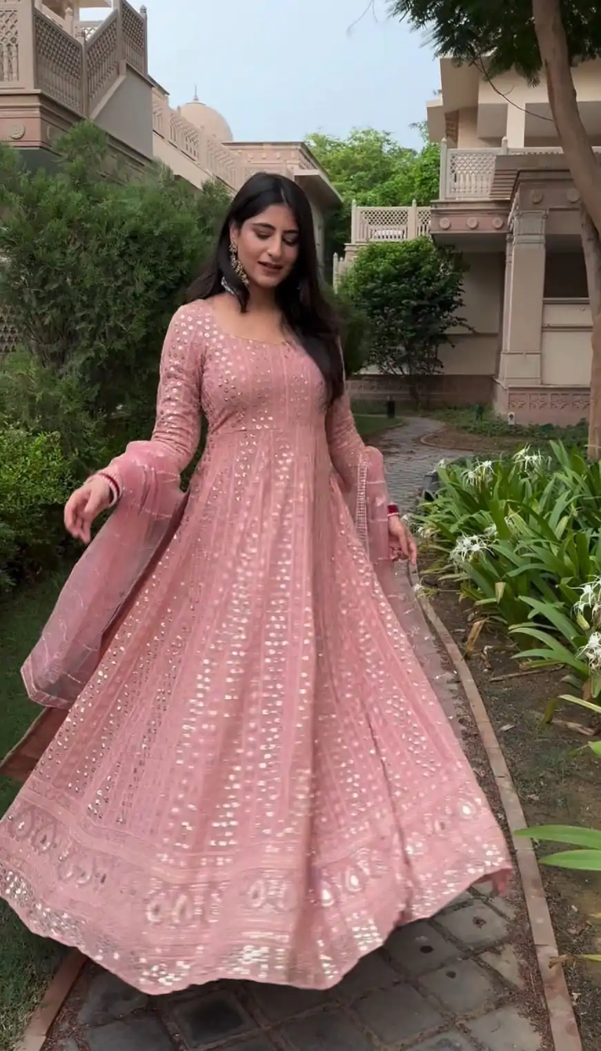 VLM 207 Pink Color Georgette Embroidery Sequence Salwar Suit Wedding, Party, Festive, Events Expected Delivery 4-6 Working Days @ 2449/- Only | Casual Suits, Creative suits, Designer Suits, Party Wear Suits, Salwar suit, Straight Suits