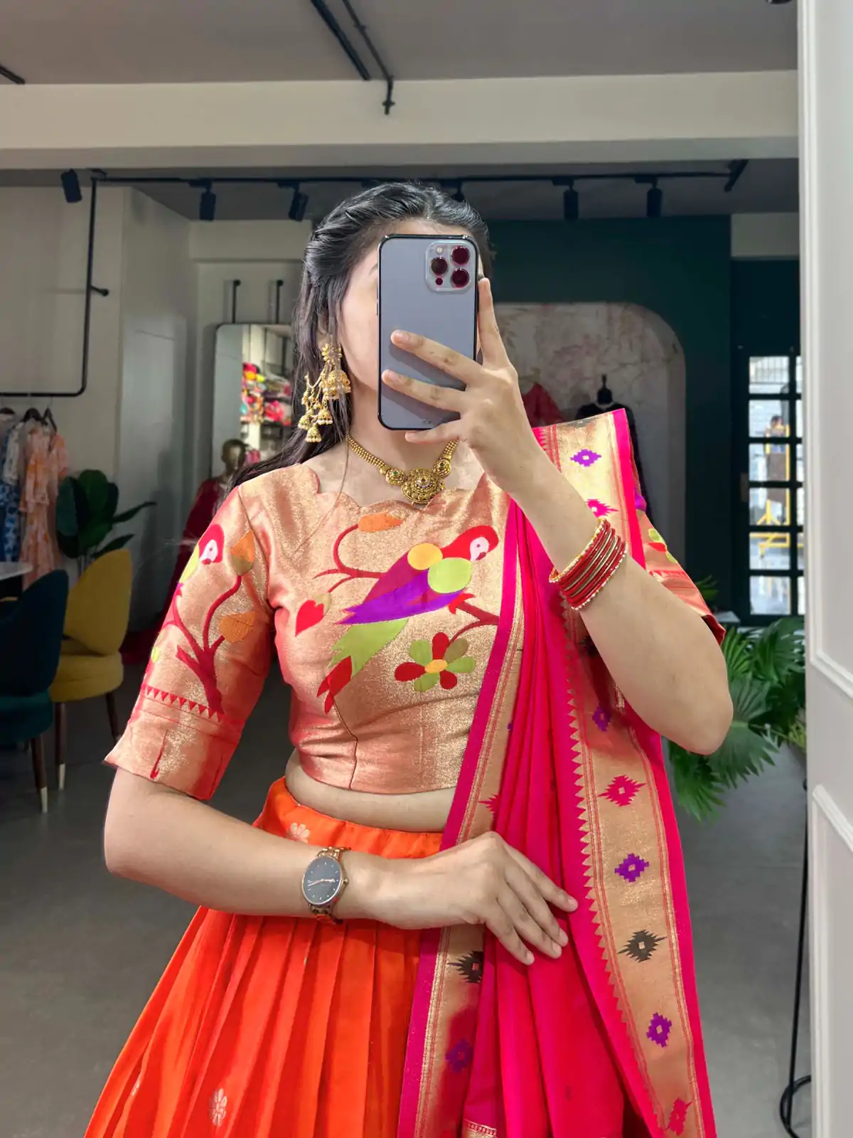 LNB 2005 Orange Jacquard Silk Weaving Zari Lehenga Choli Festive Party Wedding, Events etc. Delivery 4-6 Working Days @3499/- | Bollywood Lehenga, Creative Lehenga, Designer Lehenga, Embroidered Lehenga, Lehenga, Party Wear Lehenga