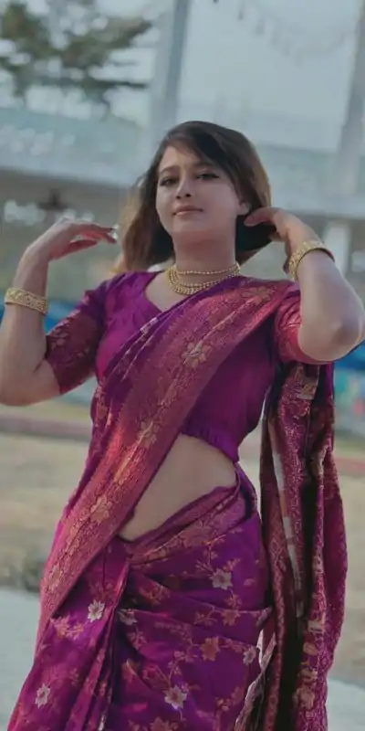 DDF Purple Flower Color Banarasi Soft Silk Ordinary Design Saree Casual, Party Wear, Events, Festivals Etc. Expected Delivery 4-6 Working Days 1499/- Only | Bollywood Sarees, Creative Sarees, Designer Sarees, Embroidered Sarees, Ethnic Saree, Modern Digital sarees, Party Wear Sarees, Sarees