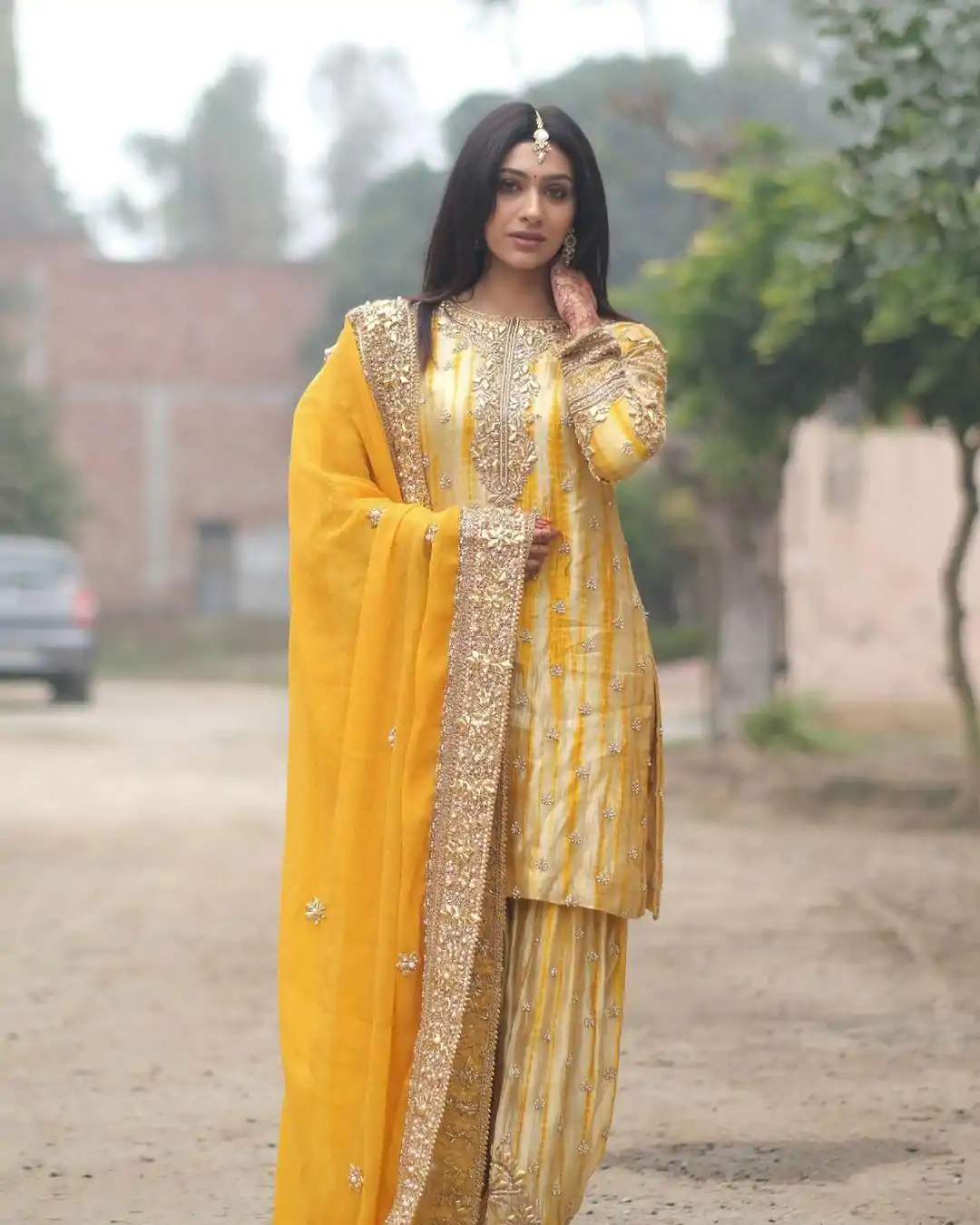 SSR 480 Yellow Color Chinnon Embroidery Sequence Salwar Suit Wedding, Party, Festive, Events Expected Delivery 4-6 Working Days @ 2499/- | Casual Suits, Jump Suits, Creative suits, Designer Suits, Palazzo Suits, Party Wear Suits, Patiala Suits, Salwar suit, Straight Suits