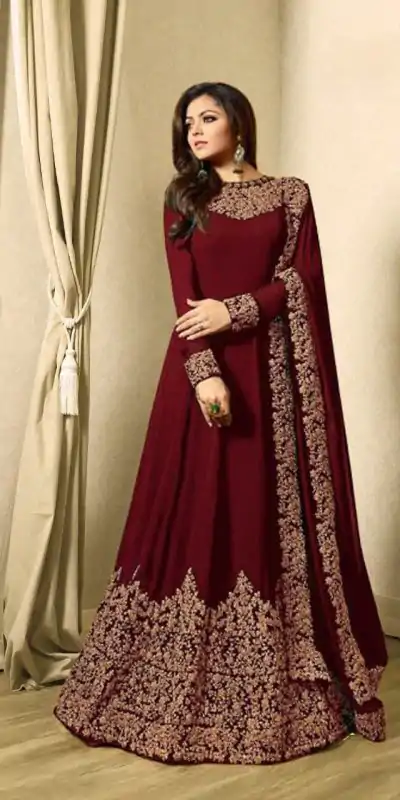 FC TL 1701 Dark Maroon Color Georgette Cording Embroidery Sharara Suit Wedding, Party, Festive Expected Delivery 4-6 Working Days  @1749/- | Casual Suits, Jump Suits, Creative suits, Designer Suits, Palazzo Suits, Party Wear Suits, Patiala Suits, Salwar suit, Straight Suits