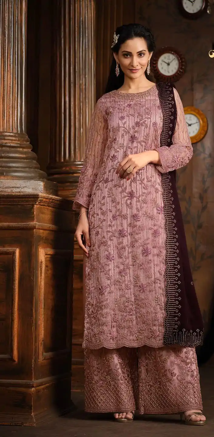 FC Vippul 5396 Purple Color Heavy Net Coding Sequence Embroidery Salwar Suit Wedding, Party, Festive events, Expected Delivery  4-6 Working Days @2849 | Casual Suits, Creative suits, Designer Suits, Palazzo Suits, Party Wear Suits, Patiala Suits, Salwar suit, Straight Suits