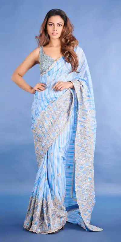 BT 3127 Blue Color Soft Georgette Beautiful Digital Printed Saree Casual, Party Wear, Traditional Wear, Wedding Wear, Events Etc.@2449/- | Bollywood Sarees, Creative Sarees, Designer Sarees, Ethnic Saree, Modern Digital sarees, Party Wear Sarees, Sarees