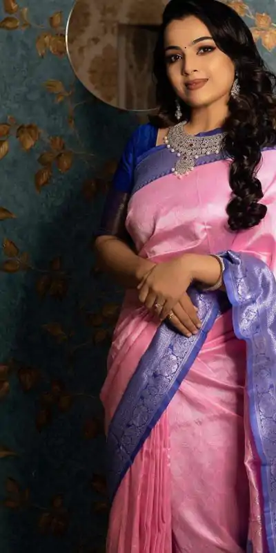 MB™️3171 Pink Color Soft Kanjivaram Lichi Pattu Jacquard Silk Work Saree Casual, Wedding, Party, Festival, Expected Delivery 4-6 Working Days @1449/- | Embroidered Sarees, Bollywood Sarees, Creative Sarees, Designer Sarees, Ethnic Saree, Modern Digital sarees, Party Wear Sarees, Sarees