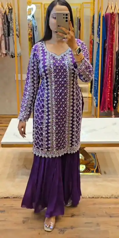 1RTC 5722 Violet Color Chinon Silk Thread With Sequence Salwar Suit Wedding, Party, Festive, Events Etc. Expected Delivery 4-6 Working Days @2149/- | Casual Suits, Jump Suits, Creative suits, Designer Suits, Palazzo Suits, Party Wear Suits, Patiala Suits, Salwar suit, Straight Suits