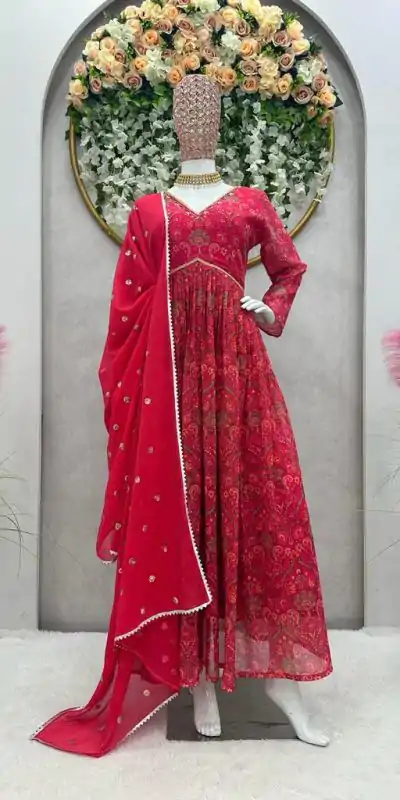 RTC 5575 Pink Color Foix Georgette Digital Printed Salwar Suit Wedding, Party, Festive, Events Etc. Expected Delivery 4-6 Working Days @2049/- | Casual Suits, Creative suits, Designer Suits, Palazzo Suits, Party Wear Suits, Patiala Suits, Salwar suit, Straight Suits