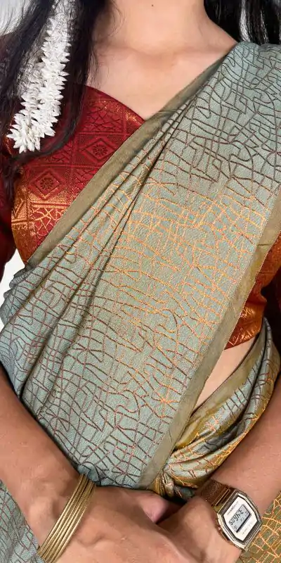 YNF 7415 Green Color Kanchi Weaves Zari Weaving Work Saree Casual Party Wear, Wedding, Events Etc. Expected Delivery 4-6 Working Days @1749 | Embroidered Sarees, Bollywood Sarees, Creative Sarees, Designer Sarees, Ethnic Saree, Modern Digital sarees, Party Wear Sarees, Sarees