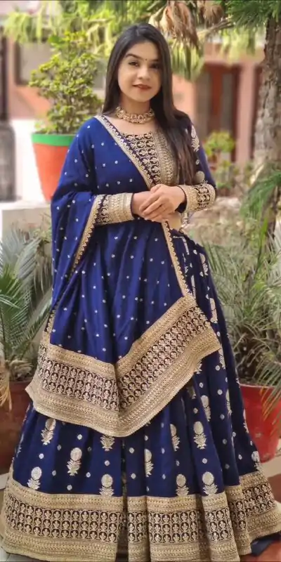 RTC 6401 Blue Color Georgette Embroidery Sequence Lehenga Choli Wedding, Party, Festive, Events Etc.   Expected Delivery 4-6 Working Days @2149/- | Creative Lehenga, Bollywood Lehenga, Designer Lehenga, Embroidered Lehenga, Lehenga, Party Wear Lehenga