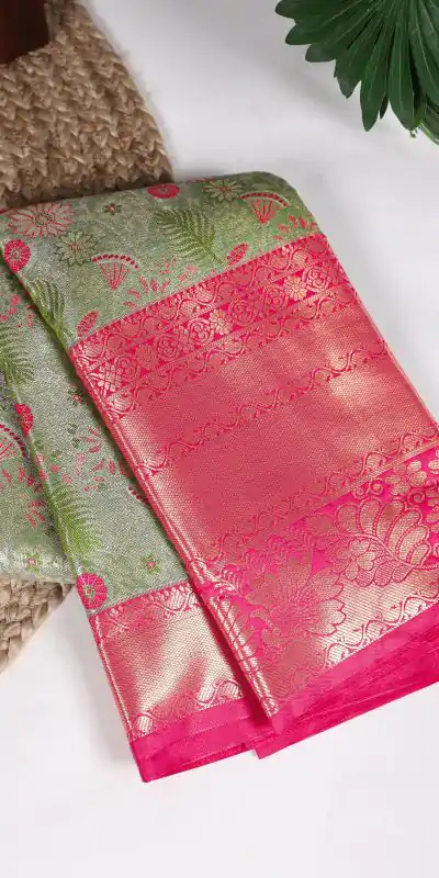 YNF 7414 Green Color Jacquard Silk Zari Weaving Work Saree Casual Party Wear, Wedding, Events Etc. Expected Delivery 4-6 Working Days @3499/- | Embroidered Sarees, Bollywood Sarees, Creative Sarees, Designer Sarees, Ethnic Saree, Modern Digital sarees, Party Wear Sarees, Sarees