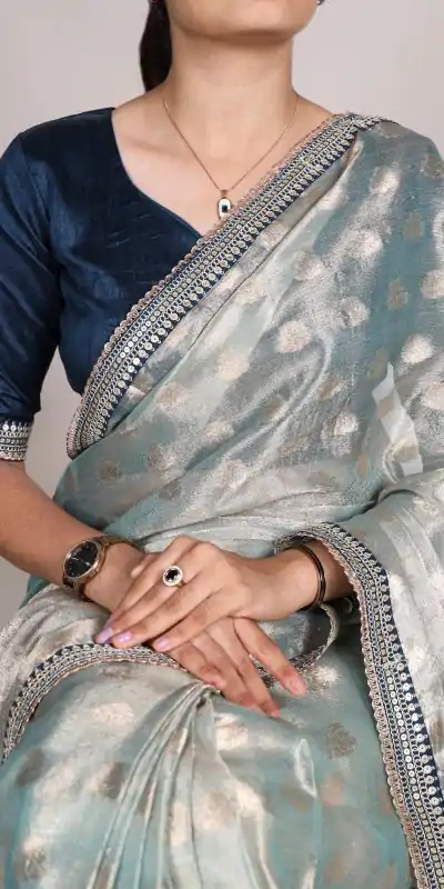 YNF 7113 Sky Blue Color Banarasi Tissue Silk Zari Weaving Work Saree Casual Party Wear, Wedding, Events Etc. Expected Delivery 4-6 Working Days @1699 | Embroidered Sarees, Bollywood Sarees, Creative Sarees, Designer Sarees, Ethnic Saree, Modern Digital sarees, Party Wear Sarees, Sarees