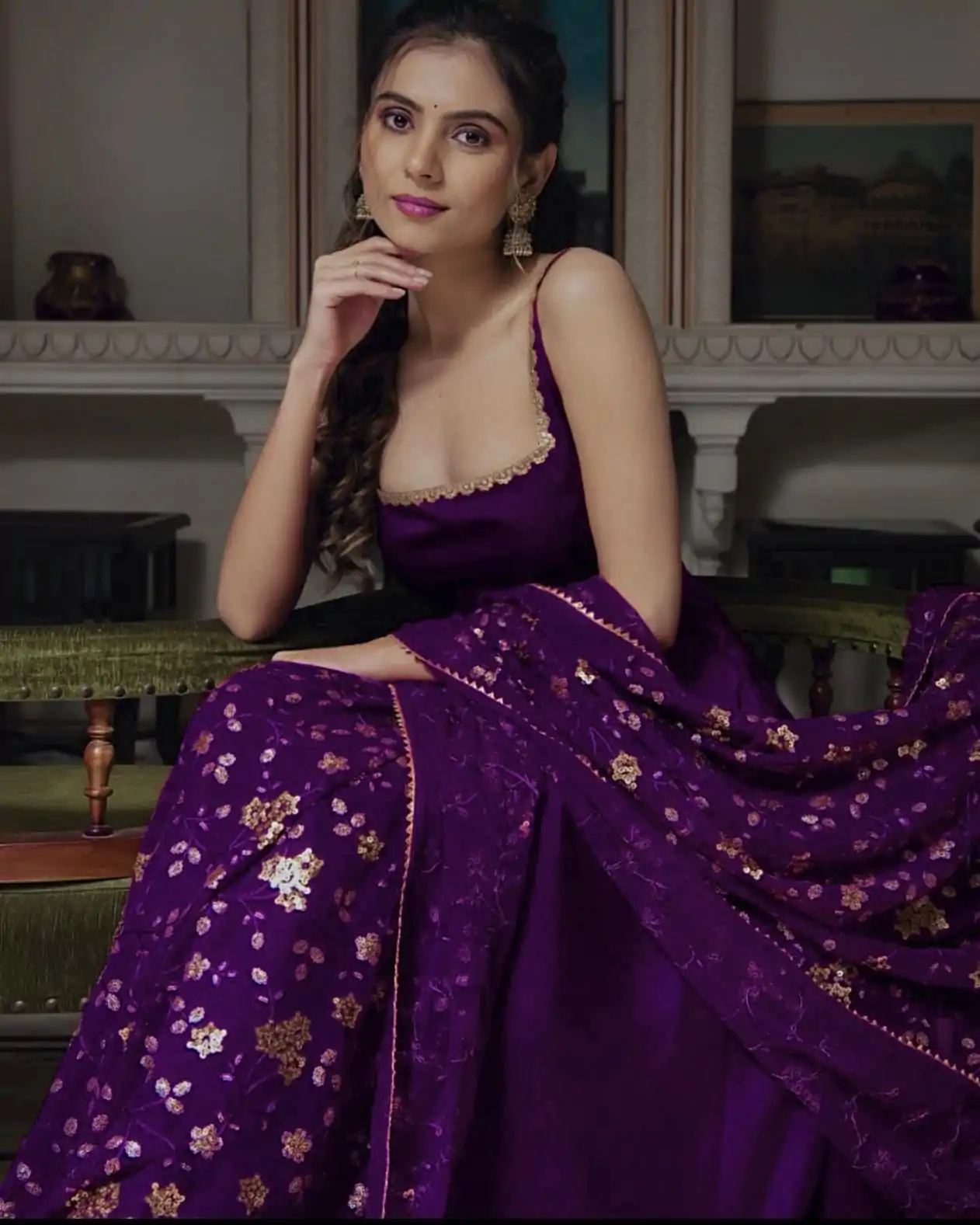SRK 5128 Violet Color Heavy Faux Georgette With Fully Flair Salwar Suit Wedding, Party, Festive, Events Expected Delivery 4-6 Working Days @ 1899/- | Casual Suits, Jump Suits, Creative suits, Designer Suits, Palazzo Suits, Party Wear Suits, Patiala Suits, Salwar suit, Straight Suits