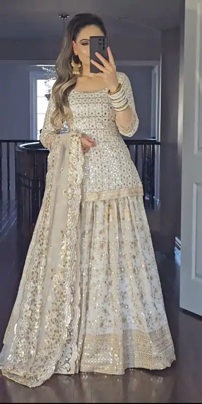 MF 418 Golden Color Sequence Multi Needle Work Lehenga Choli Wedding, Party, Festive, Events Etc. Expected 4-6 Working Days @2199/- | Casual Suits, Creative suits, Designer Suits, Palazzo Suits, Party Wear Suits, Patiala Suits, Salwar suit, Straight Suits